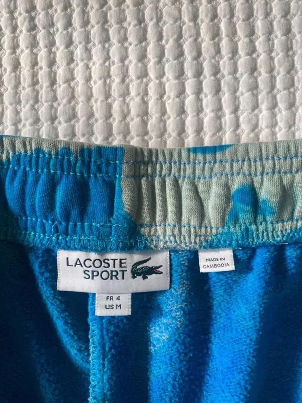 Lacoste Sport Tie Dye Jogger‎ Sweatpants Unisex Medium Blue Streetwear athletic